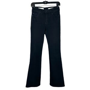 Anthropologie Pilcro High-Rise Bootcut Denim Jeans Sz 25 / 0 Black 90s Y2K